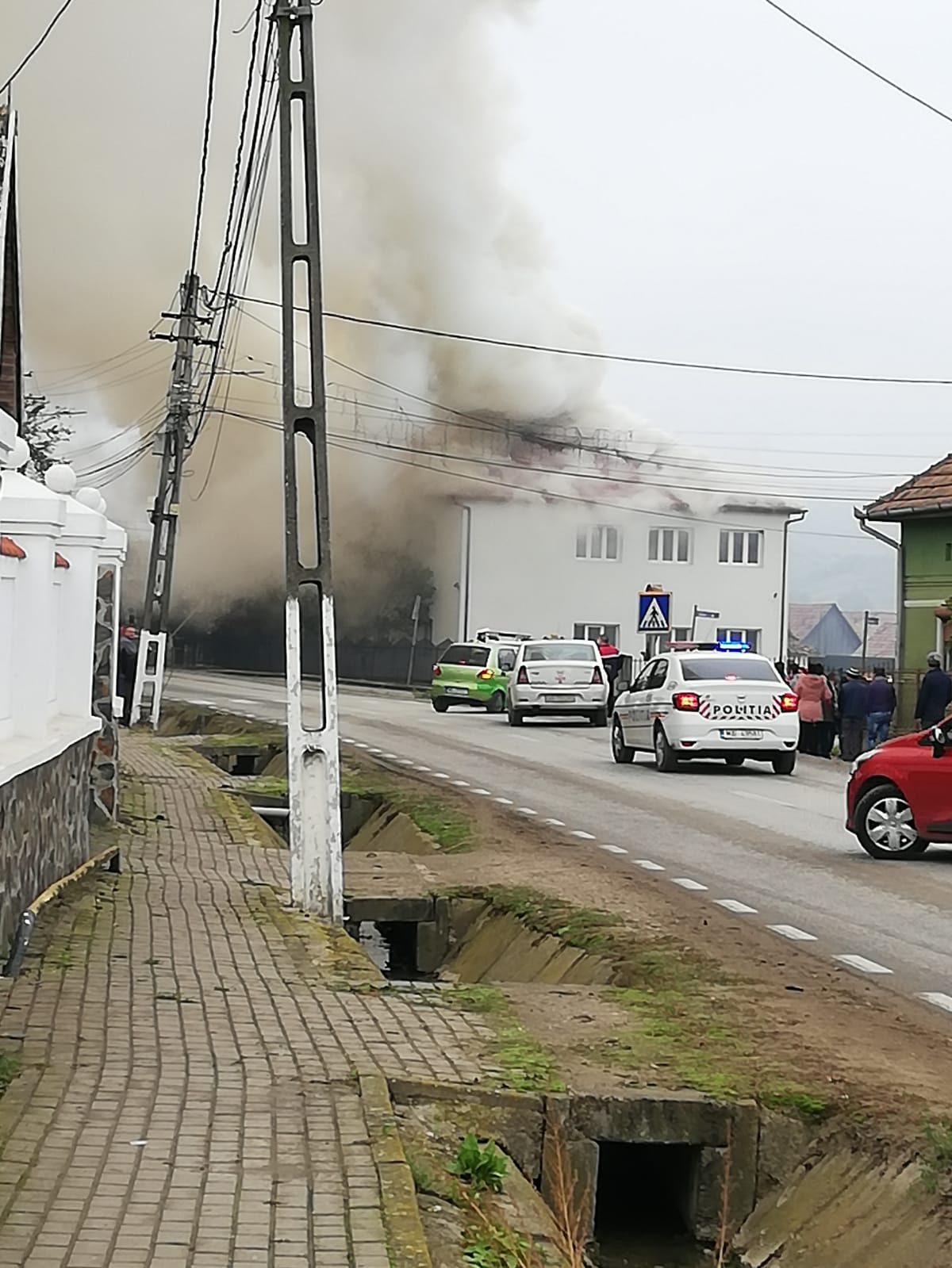 Alba -  Sâncel – incendiu la școala din localitate